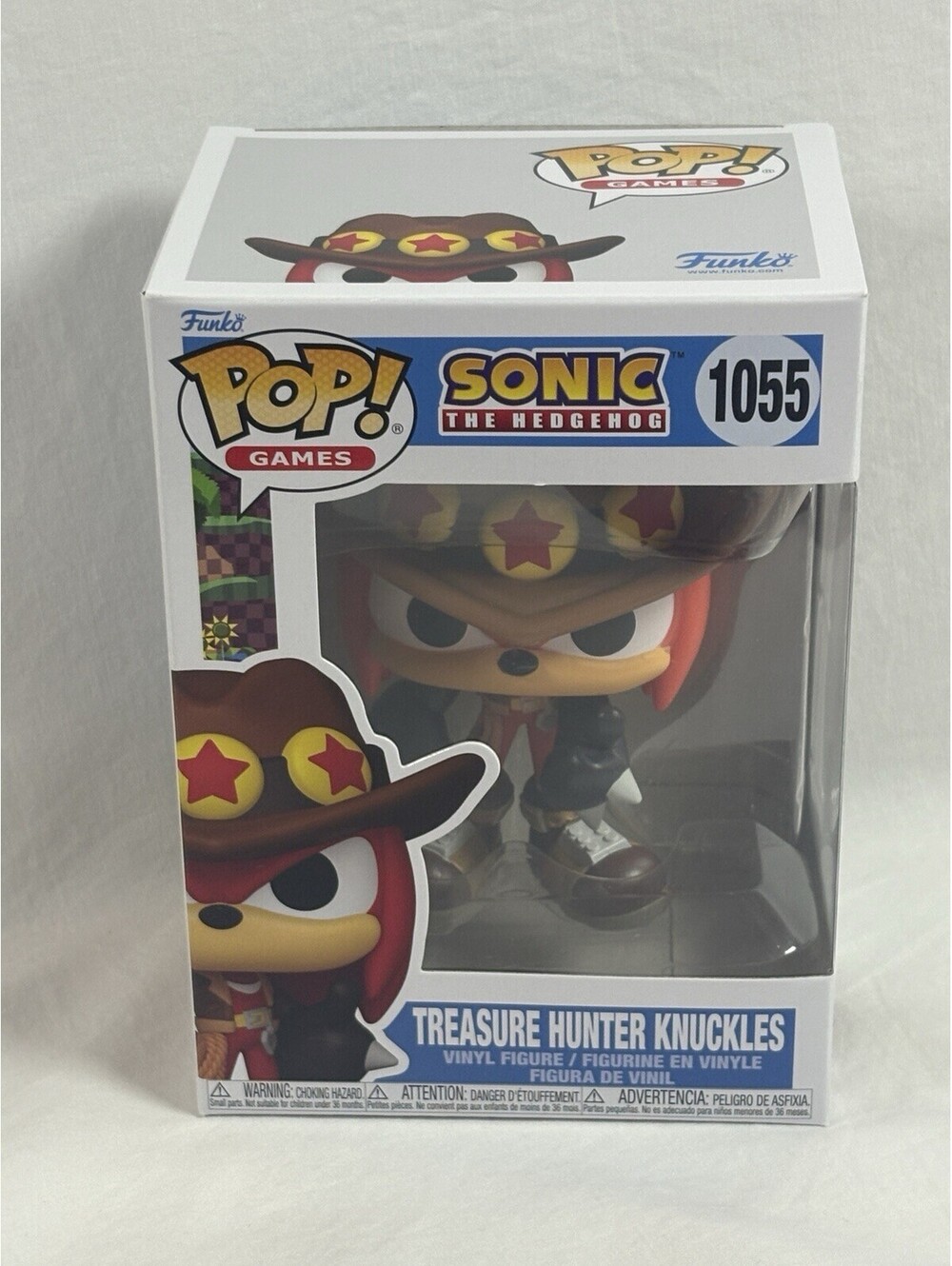 Funko Pop! Games Sonic the Hedgehog Treasure Hunter Knuckles #1055